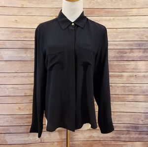Ann Taylor Silk Camp Shirt
